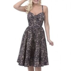 Lace Design Swing Dress